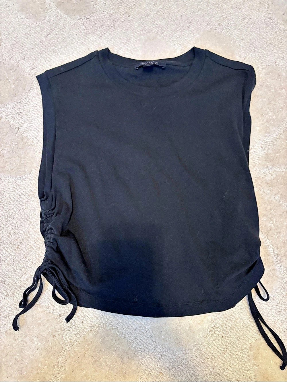 AllSaints Sonny Side Seam Drawcord Tank Top, like new, size US12